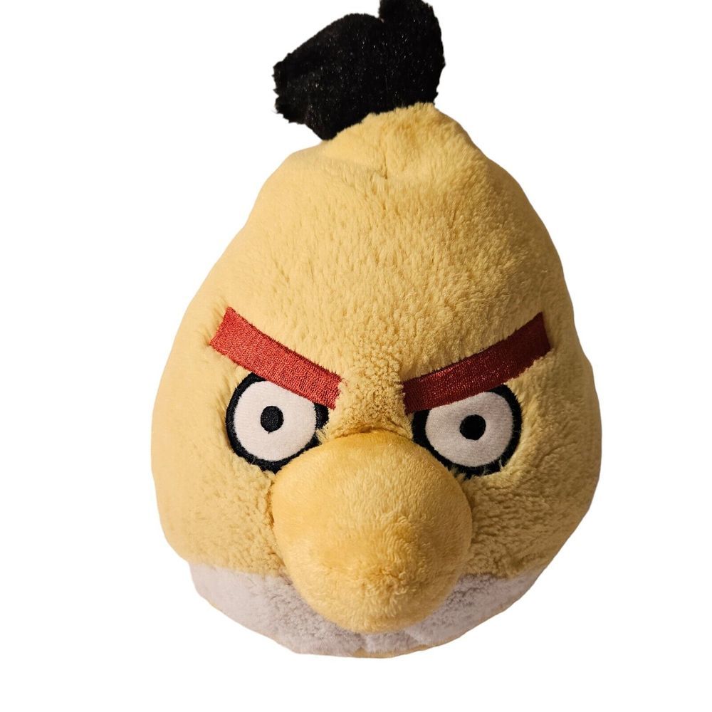 ANGRY BIRDS 9”‎ Plush Stuffed Yellow Chuck Bird NO SOUND